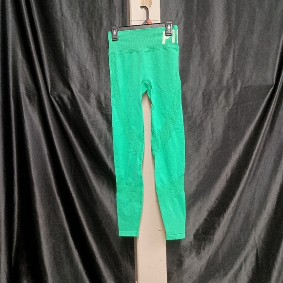 PINK Victoria's Secret Green Leggings Stretchy Form-Fitting - Picture 10 of 15
